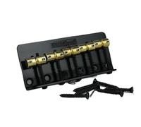 Set Di Ponti Per Chitarra Selle In Ottone Cromate Per Ponticello Basso(Black)