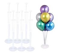 Set di Porta Palloncini da 6 pezzi,Riutilizzabili,Supporto Palloncini,Adatti per Matrimoni e Compleanni Base per Palloncini,Stand Palloncini,Palloncino Trasparente Supporto,Bastoni per Palloncini