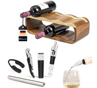 Set di portabottiglie eluno da 6 pezzi con versatore per decanter con tappo, coltello da cameriere, tappo per il vuoto, asta di raffreddamento e tagliacapsule, set da sommelier