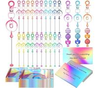 Set Di Portachiavi Fai Da Te Da 60 Pezzi Include Pendenti Per Progetti Fai Da Te