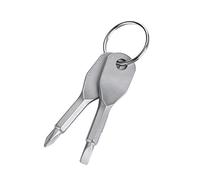 Set di portachiavi mini cacciavite, testa piatta portatile in acciaio inossidabile e strumento per set di cacciaviti Phillips Strumento EDC multifunzionale eérieur Mini strumento tascabile con