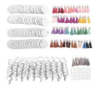 Set Di Portachiavi Sublimabili A 240 Pezzi Anelli Rotondi Sublimazione