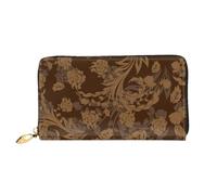 Set di portafogli da donna in pelle con stampa floreale ornata porta carte di grande capacità borsa da donna con più scomparti per carte di credito borsa lunga da donna con scomparto con cerniera 19