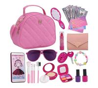 Set di portafogli per bambini, borsa per bambini, kit giocattolo per gioco di simulazione, 27 x, giocattoli per il trucco per gioco di simulazione, incluso portafoglio, D