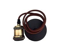 Set di portalampada con cavo e fiore in colore marrone. Ideale per illuminare e decorare il tuo spazio in modo elegante e funzionale. Perfetto per qualsiasi ambiente.