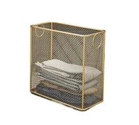 Set di portasciugamani in ferro di lusso, carrello for lavanderia, organizer mobile for il bagno con ruote, cestino portaoggetti da pavimento antiruggine(Gold)