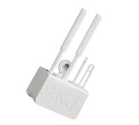 Set di portascopino da parete o pavimento con setole morbide per la pulizia delle macchie e accessori igienici per il bagno spazzola per la pulizia del bagno con supporti a ventosa