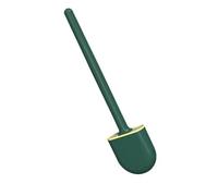 Set di portascopino in silicone per WC, montaggio a parete, salvaspazio, per una pulizia profonda del bagno, colore verde, essenziale per una facile manutenzione del WC