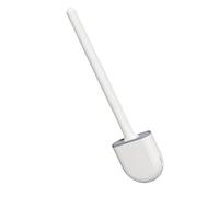 Set di portascopino per WC in silicone di alta qualità, strumento per la pulizia profonda del bagno, montaggio a parete e salvaspazio, elegante design bianco per una facile conservazione e igiene