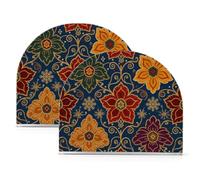 Set di portatovaglioli in acrilico con motivo cachemire alla moda per esterni, sala da pranzo, portatovaglioli, decorazione per la casa per cocktail in fattoria, confezione da 2