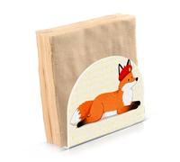 Set di portatovaglioli in acrilico con volpe arancione per tavolo, cucina autoportante superiore dispenser di tovaglioli decorazione per la casa per tavolo, cucina