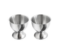 Set di portauova in acciaio inox, portauova sode e alla coque, for colazione, brunch, utensili da cucina, set regalo di Natale, utensili da cucina(2 Pack)