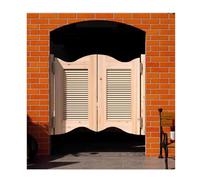 Set di porte oscillanti, porta esterna interna con chiusura automatica a 180°, cancello for recinzione a mezza altezza, for corridoio, pub, cancello(C,W90xH100cm(35.43x39.37in))