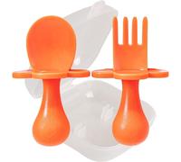Set Di Posate Arancioni Grabease Per Bambini E Neonati Con Cucchiaio E Forchetta