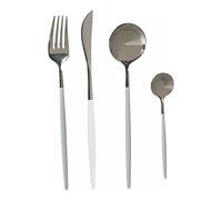 Set di Posate Argentato Bianco Acciaio inossidabile (8 pcs)