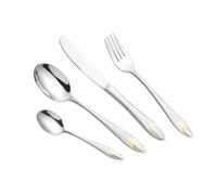 Set di posate con finiture dorate, 24 pezzi | Maestro MR-1513G-24