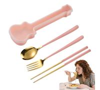 Set di posate da portata per celebrazioni, set completo di posate in acciaio, da cucina compatti con bastoncini, cucchiai e forchette, per ristoranti, e società