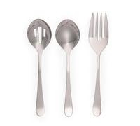 Set di Posate da Servizio 3 Pezzi Salter - Dalton, Acciaio Inox 18/10, Cucchiaio Forato, Cucchiaio Pieno, Forchetta da Portata, Insalata/Buffet, Lavabile in Lavastoviglie, 24 cm, Lucidatura a Specchio
