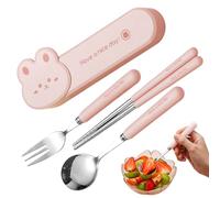 Set di posate da viaggio - utensili per scatola da pranzo, per pasti, posate per bambini per picnic, per viaggi, campeggio, scuola, picnic, aereo giornaliero