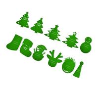 Set di posate di Natale e tovaglietta Festival accessori da pranzo in poliestere per riunioni di famiglia Set di utensili per festival in poliestere