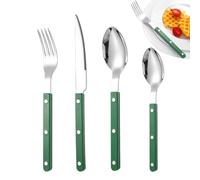 Set di posate francesi, set di posate moderne,4 cucchiaini da tè con taglierino francese in acciaio inossidabile - Utensili per servizi di ristorazione occidentali Forchette da cucina per banchetti, m