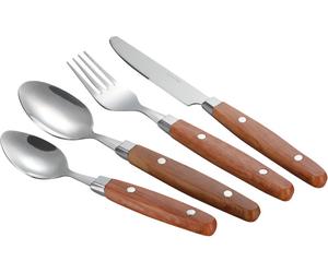 Set di posate gimex wood nature line 16 pezzi