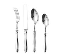 Set di posate in acciaio inox, set di posate da cucina, coltello da bistecca, forchetta, cucchiaio in acciaio inox, stoviglie per picnic, giardino, campeggio
