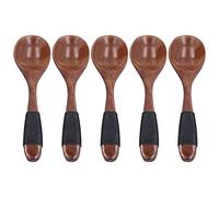 Set di posate in legno - Phoebe Wood, leggero ed ecologico - Affinga amichevole e confortevole con manico filettato, portatile per picnic e viaggi, design retrò, set resistente (type 2)