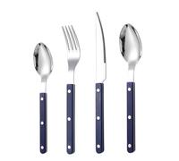 Set di posate moderne, posate di servizio,Set di 4 frese, cucchiaino, cucchiaino, forchetta, francesi - Utensile da cucina per mangiare bistecca, servizio di cibo occidentale per