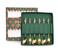 Set di posate natalizie premium eleva la tua cena natalizia con stile e grazia