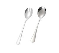 Set di Posate per Insalata in Acciaio Inossidabile,2 PCS Cucchiaio per Insalata e Forchetta per Insalata Ideale per Insalata in Busta e Frutta, Design Moderno e Pratico