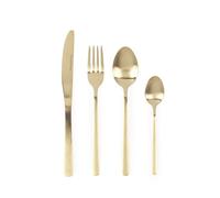 Set di posate Russell Hobbs Vienna 16 pezzi - Acciaio inox 18/0, servizio per 4 persone, forchette, coltelli, cucchiai da tavola e cucchiaini da tè, posate lavabili in lavastoviglie, oro