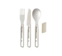 Sea To Summit Stainless Steel Detour Cutlery Set 3 Units Argento