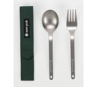 Set di posate Snow Peak Titanium grigio argentato