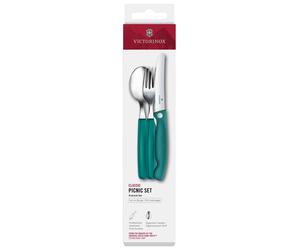 Set di posate Victorinox Picnic Classic - Kale Green