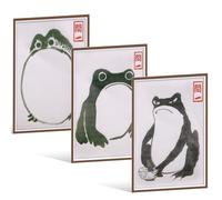 Set di Poster Ukiyo-e: Rana Giapponese, Decorazione da Parete, Immagini Vintage, Arte e Stampa Artistica, Poster di Rana Vintage, Decorazione per Camera da Letto