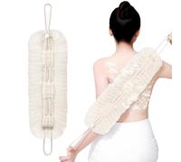 Set di pouf da doccia, set di asciugamani da bagno con spazzola per la schiena, , accessorio da bagno per il rinnovamento della pelle, per la pulizia profonda, strumento doccia spa per