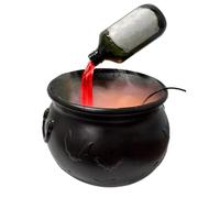 Set di pozioni galleggianti fai da te con calderone streghe e creatore di nebbia, decorazioni per Halloween 2025 per interni, spaventosa ciotola in plastica nera vintage, decorazione per feste per