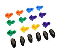 Set di Prese da Arrampicata in Plastica Vibrante per la Stanza dei Giochi dei Bambini 12 Impugnature da Parete per Arrampicata su Roccia