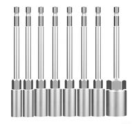 Set di prese magnetiche a lunghezza estesa, profondità 150 mm, per aree difficili da raggiungere, con copertura da 5 mm, 6 mm, 7 mm, 8 mm, 9 mm, 10 mm, 12 mm, 13 mm, 14 mm, 15 mm, 16 mm, 17 mm, 18 mm