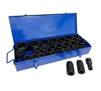 Set di prese metriche a impatto profondo da 3/4 pollici 6 lati 19 mm - 65 mm ...
