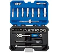 SET DI PRESE METRICHE SQ.DR 1/4" (25PZ); 16443 (DRAPER TOOLS) Qtà X 1