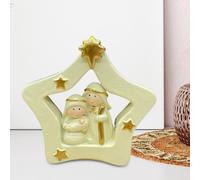 Set di presepi in miniatura, piccola statuetta natalizia, centrotavola,