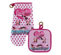Set Di Presine E Guanti Da Forno Della Fabbrica Di Cioccolato Di I Love Lucy