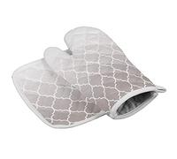 Set di presine e guanti da forno per cucina, Beige Ombre Marocco, confezione da 2, antiscivolo, resistenti al calore, in silicone, per cucinare al forno e barbecue.