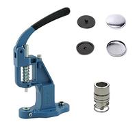 Set di pressa a leva, utensili per bottoni e 50 pezzi vergini a bottone, nero, plastica, pressa a mano, fai da te, per bottoni in pelle, per tappezzeria fai da te.