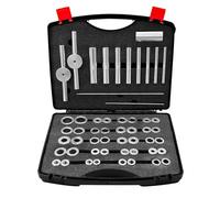 Set di pressa per cuscinetti interni per bicicletta, set di pressa ciclo, mozzi di montaggio, cuscinetto del mozzo, strumento di installazione del cuscinetto interno (argento)