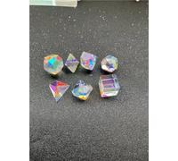 Set di prismi ottici a cubo di vetro, 7 pezzi, prismi esagonali arcobaleno per fotografia e sperimentazione della luce