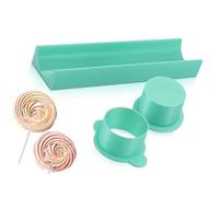 Set di produzione professionale per taglierina per torte con piastra di immagazzinaggio crea dolcetti perfettamente sagomati utensili da forno in plastica