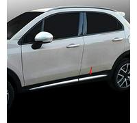 Set di profili cromati per portiera laterale dell'auto, adatto per 500X [2014+] [4-porte]